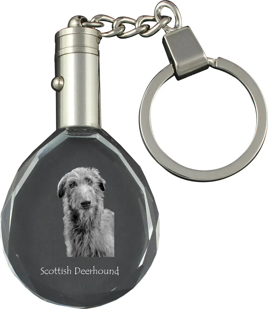 Pendente Cristallo Deerhound Art-Dog | Articolo da Collezione Cane