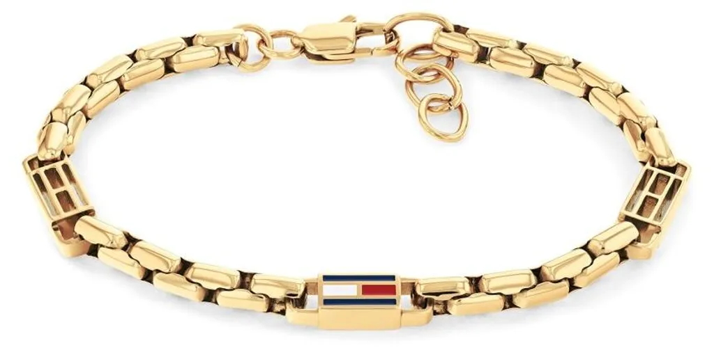 Bracelet moderne plaqué or 3D Flag Metal 2790675 pour homme chic