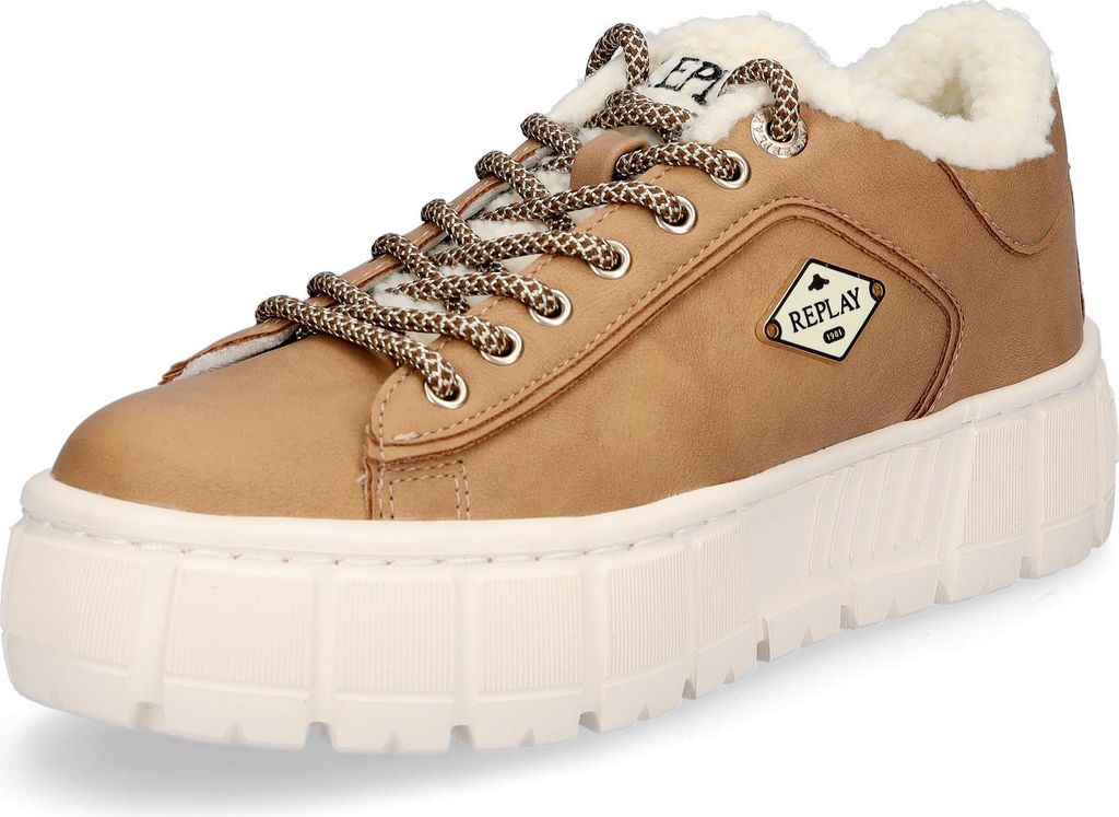 Replay Damen Sneaker Paulette Warm beige
