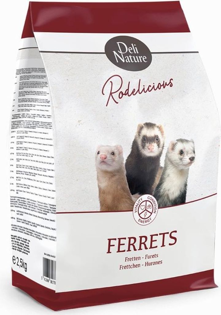 Deli Nature Rodelicious Frettchen - vollständiges Futter für Frettchen 2,5kg Deli Nature