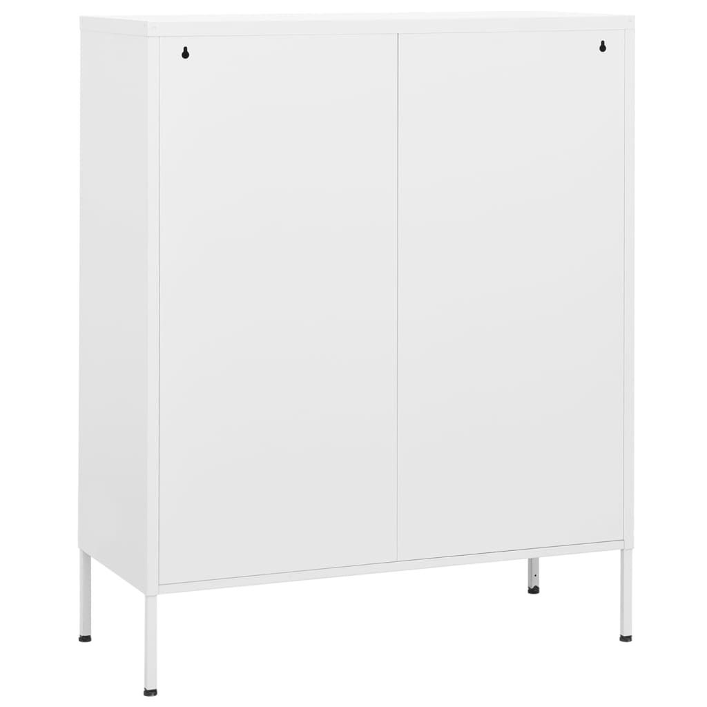 vidaXL Úložná skříň bílá 80x35x101,5 cm Ocel Obrázek produktu 