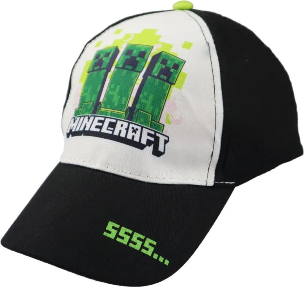 Minecraft Creeper - Basecap Baseball Kappe – Schwarz / 54 Produktbild 