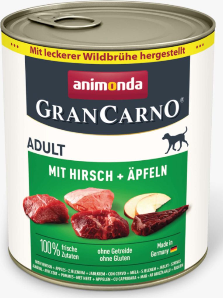 Animonda GranCarno Adult mit Hirsch & Äpfeln - 800g