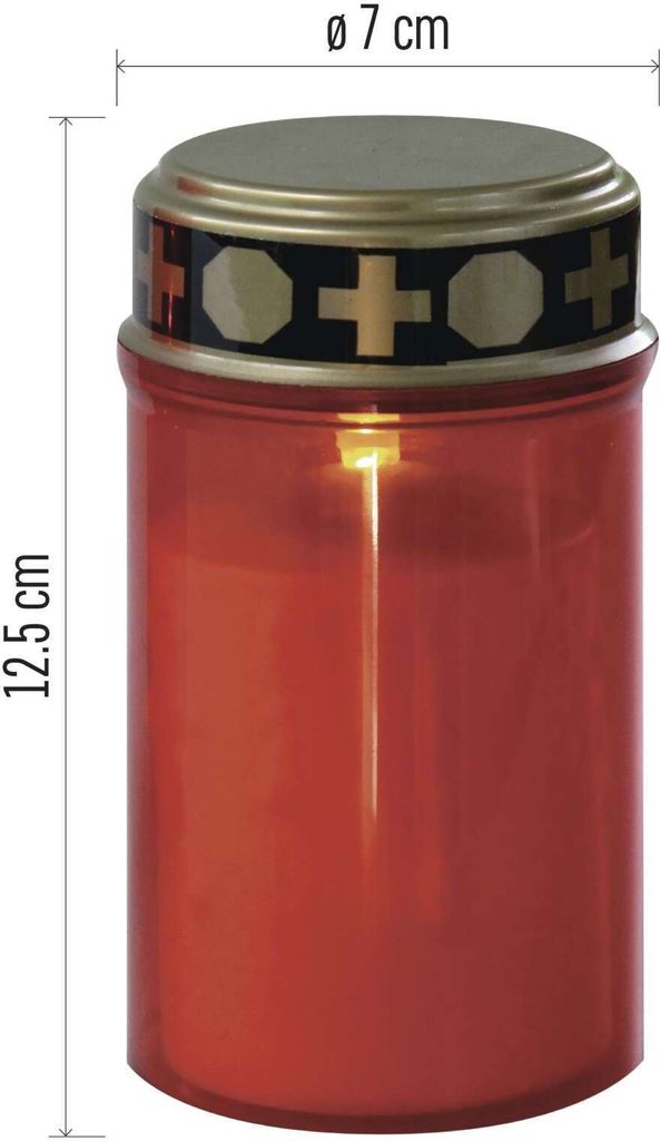 EMOS LED Grabkerze, Grablicht mit Timer, IP44 wasserdicht Produktbild 4