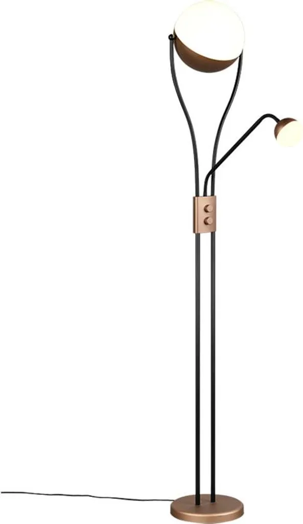 Lampadaire de salon LED design métal 180 cm avec variateur de lumière