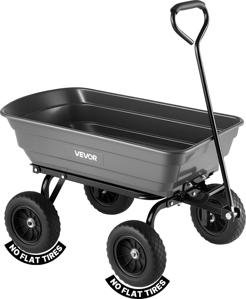 Chariot de jardin VEVOR avec fonction basculante, chariot à Image du produit 