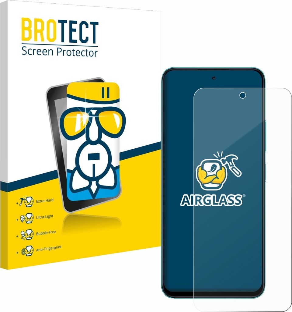BROTECT Schutzglas für Xiaomi Poco M6 Pro 5G Schutzfolie Panzer Folie Glas Display Schutz klar