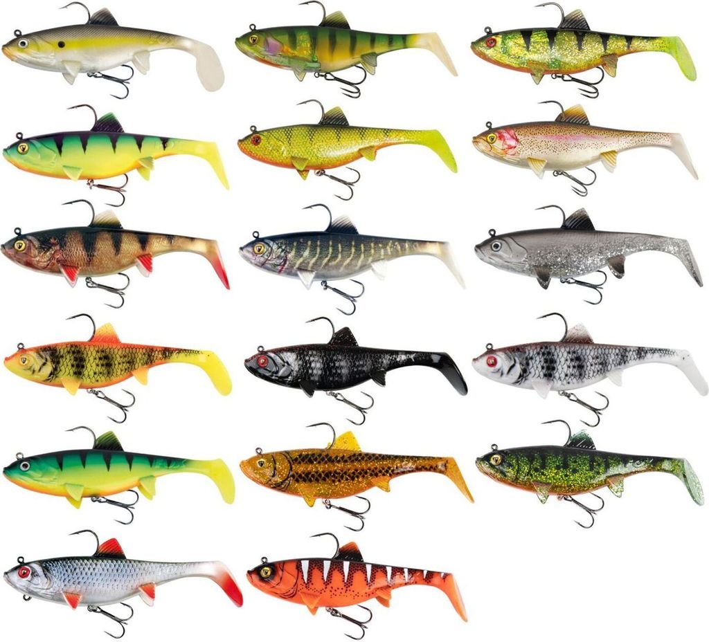 Fox Rage Replicant wobble 7,5cm 10g - 2 Gummifische, Farbe:Red Wake UV