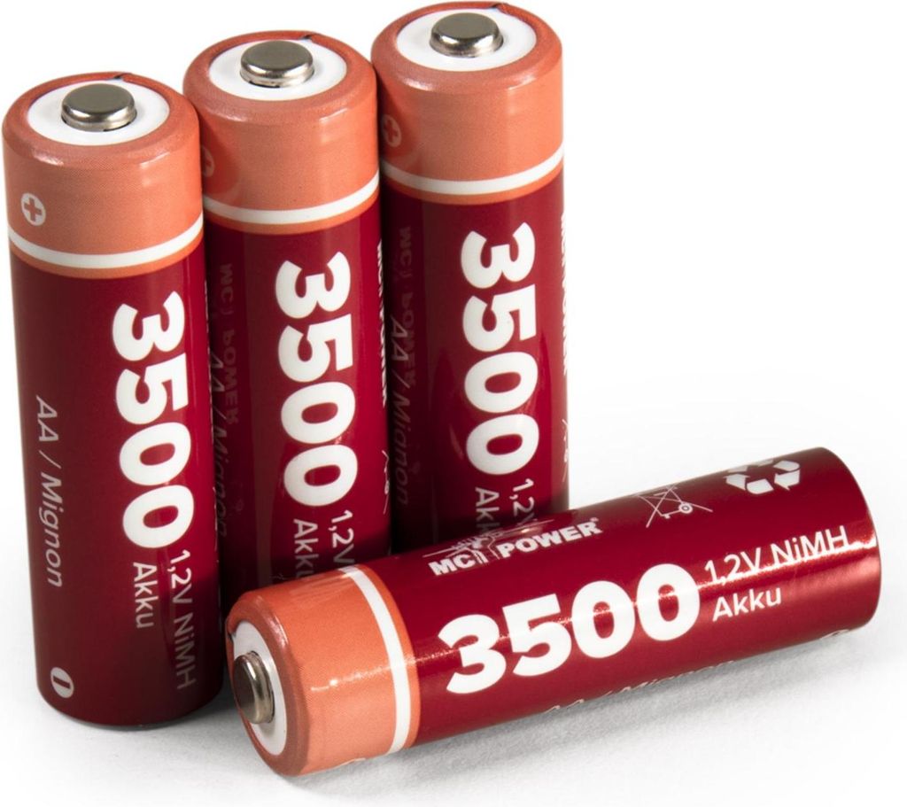 Mignon-Akku McPower 1,2V, 3500, NiMH, Typ AA, 4er-Pack Produktbild 