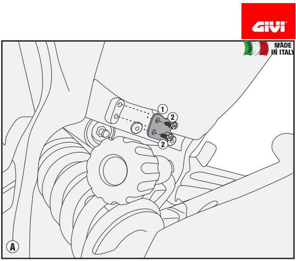 Montagekit GiVi für PLR7406CAM Träger für Ducati Produktbild 