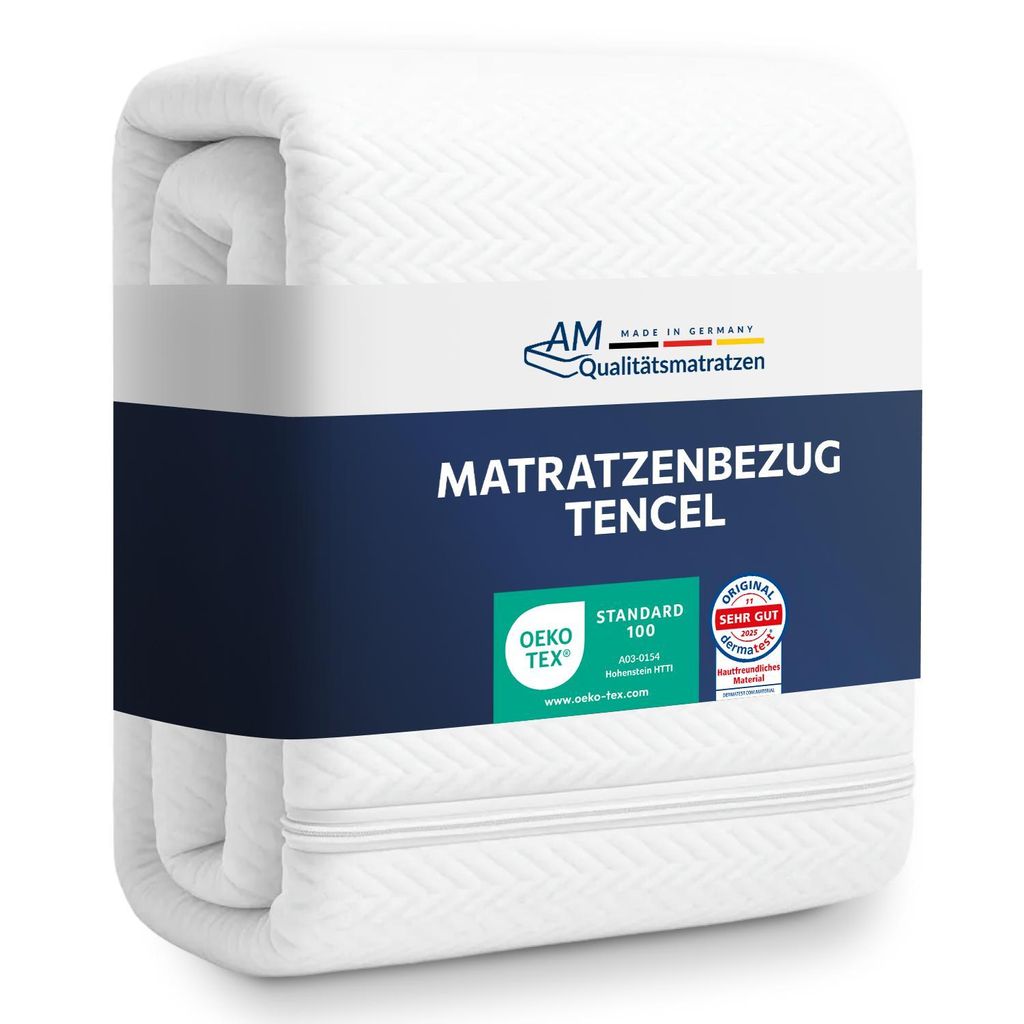 AM Qualitätsmatratzen | Hochwertiger Lyocell Matratzenbezug Produktbild 