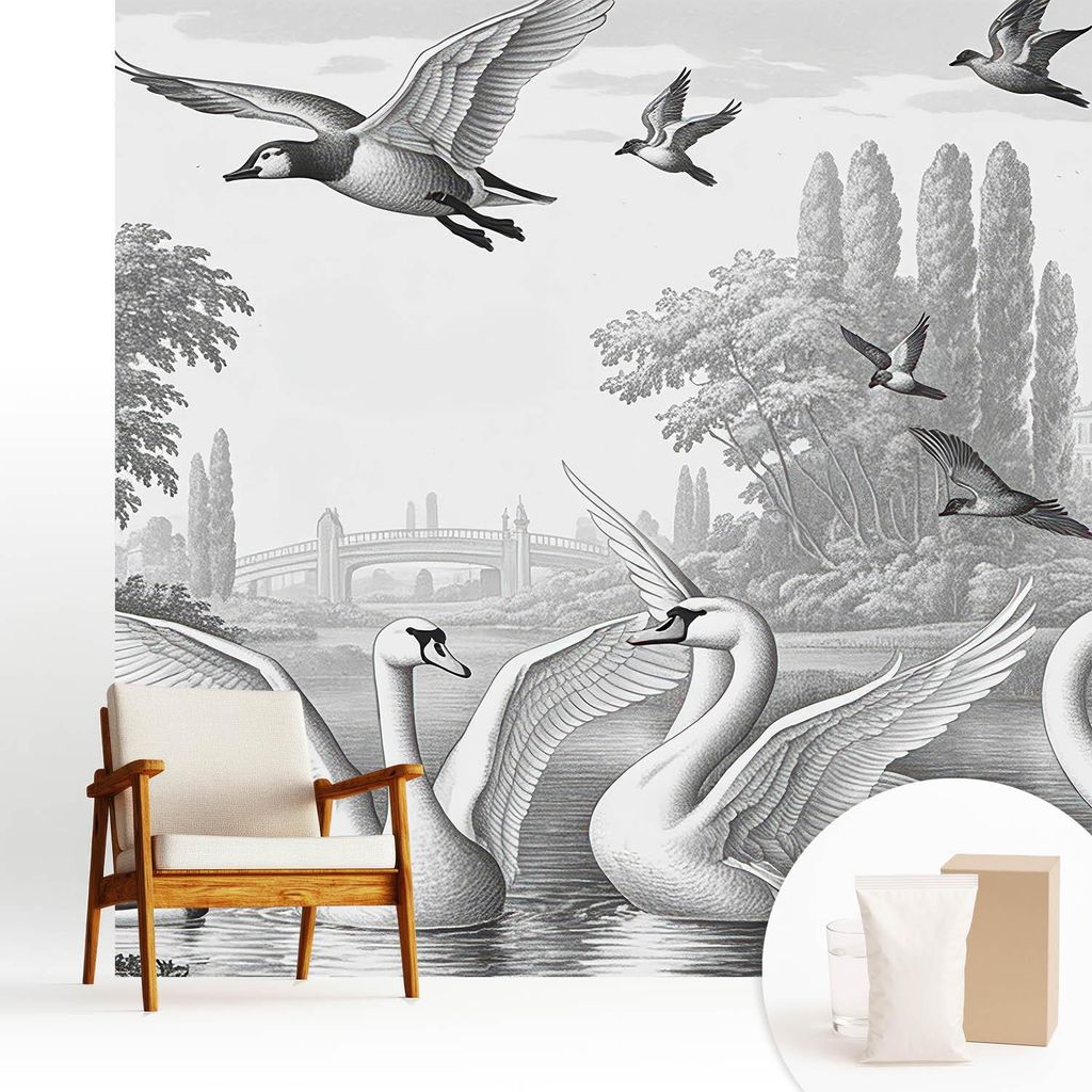 Fototapete - 250x250 cm - Tapete - Wandtapete - Wandbilder - Dekofolie - Tapete Folie - Wand - Dekoration - Wohnzimmer - Klassische Landschaft
