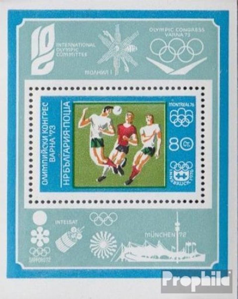 Briefmarken Bulgarien 1973 Mi Block42A (kompl.Ausg.) postfrisch Olympischer Kongreß