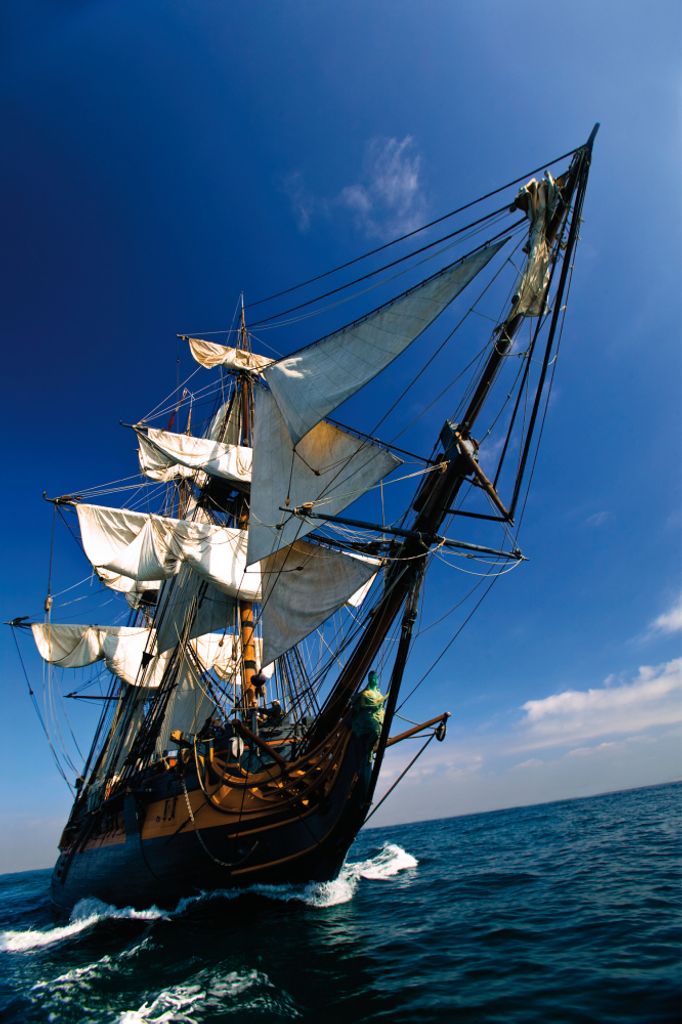 Piraten Kunstdruck Bild - Segelschiff I (120 x 80 cm)