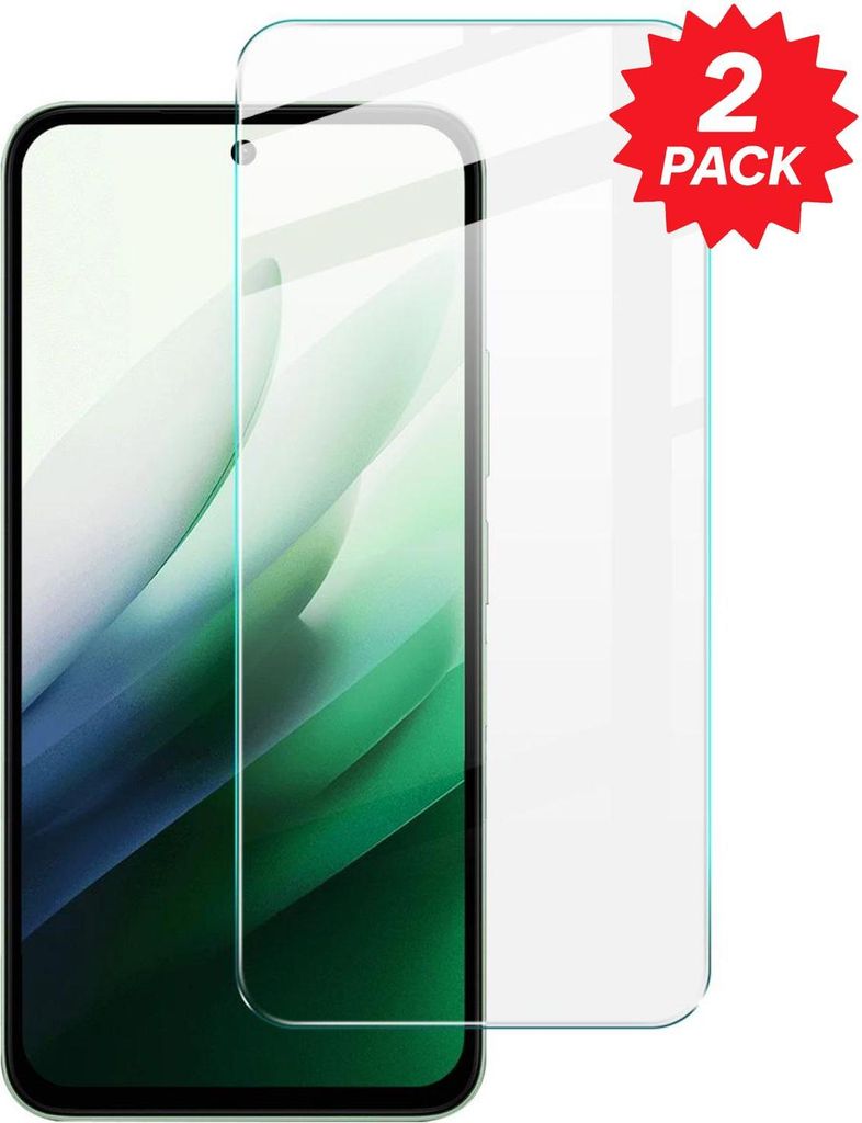 Display Schutzglas 2x 9H für LCD Xiaomi Redmi 15 5G Produktbild 