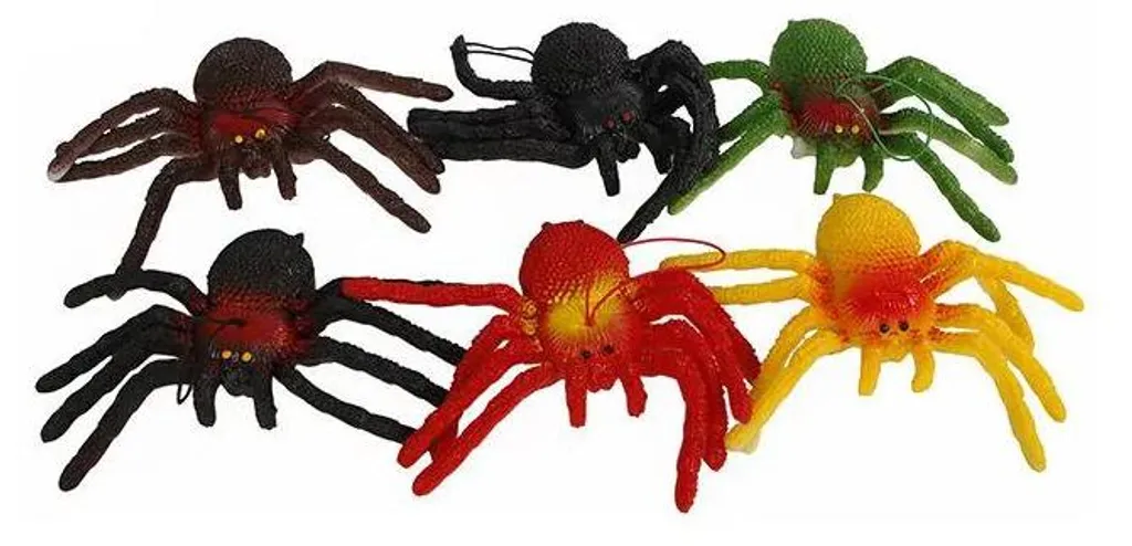 Araignée Décorative 14cm Modèles Assortis P36 pour Déco Halloween