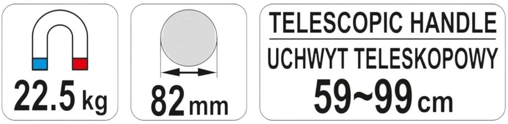 Teleskop-Magnetheber groß, hält 3,5 kg - Griff schwarz gummiert | magnet -shop.net Teleskop-Magnetheber groß, hält 3,5 kg - Griff schwarz gummiert | magnet -shop.net