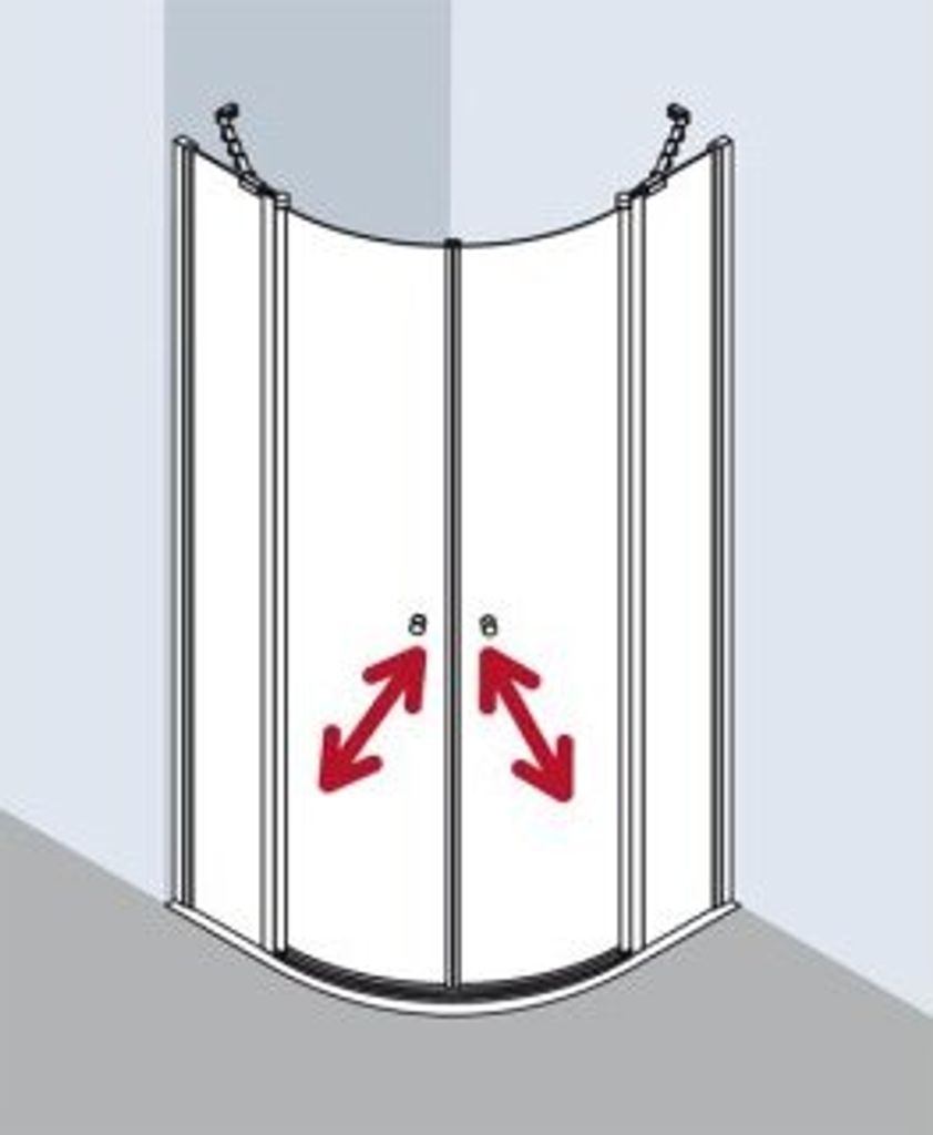 Kermi I2O30090201AK Viertelkreis Ibiza 2000 O30 0900x