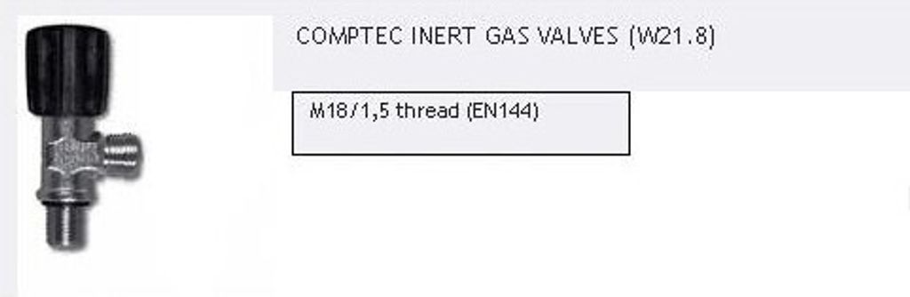 SCUBATECH COMPTEC Monoventil, M18/1,5 - ARGON