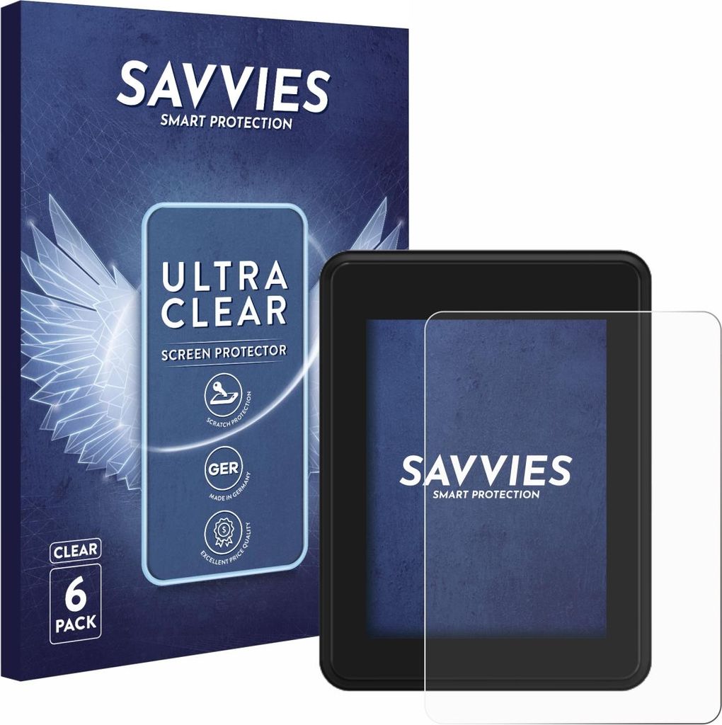 6x Für Neodrives simplyDisplay Schutzfolie Savvies Displayschutz Display Schutz Folie Klar Transparent
