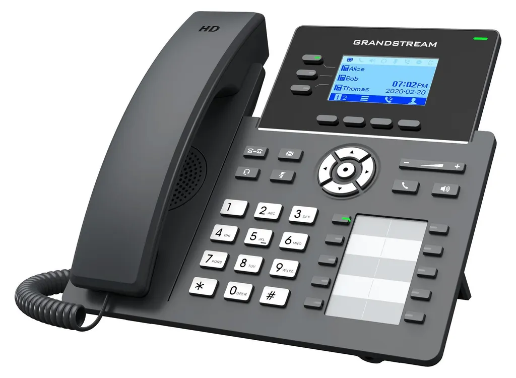 Grandstream GRP2604P Téléphone PoE HD avec Conférence à 5 Participants