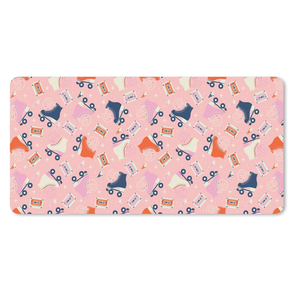 MuchoWow® Mauspad Mousepad Retro - Kegeln - Kassette 60x30 Produktbild 