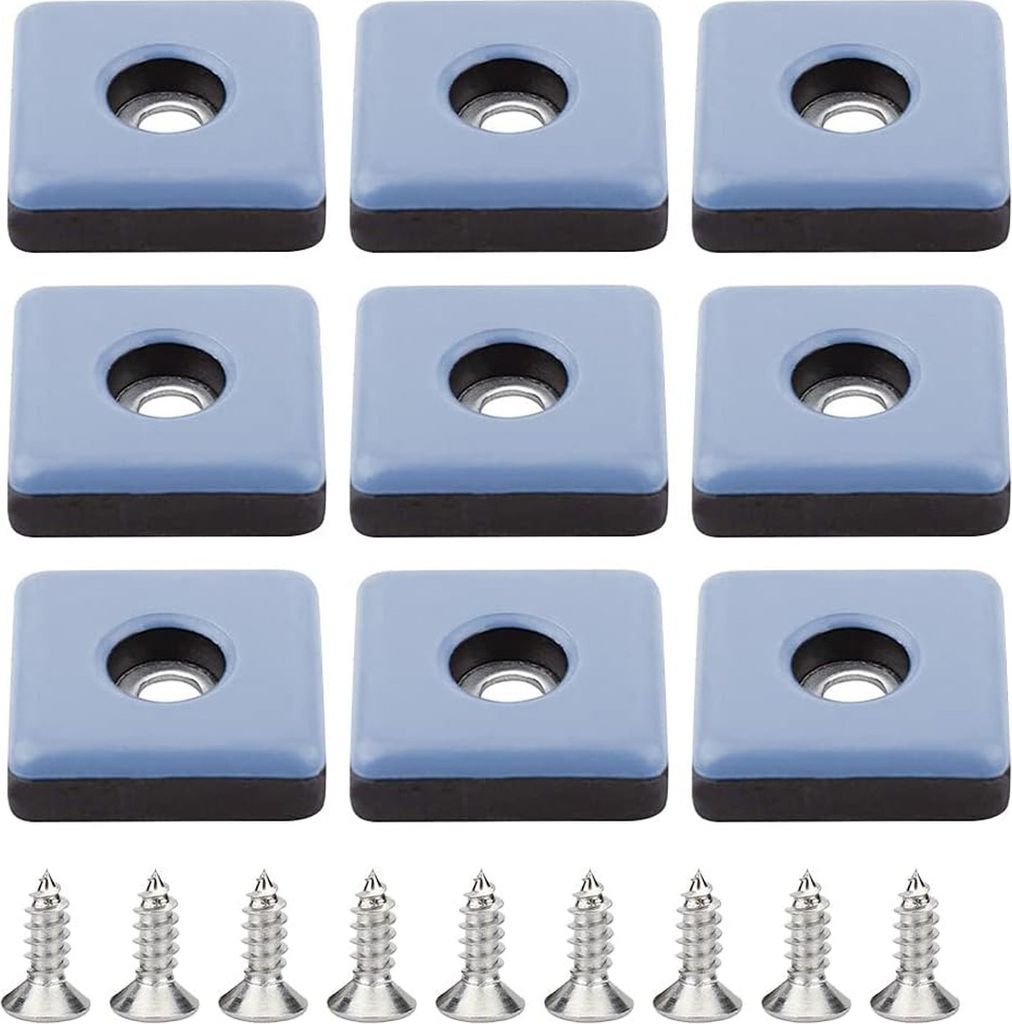 Patin for meuble, 24 Stück Patins Meubles Téflon 25mm Pied de Chaise with Vis Patins and Téflon PTFE Tampon Chaise Patin Glisseur Pied de Chaise...