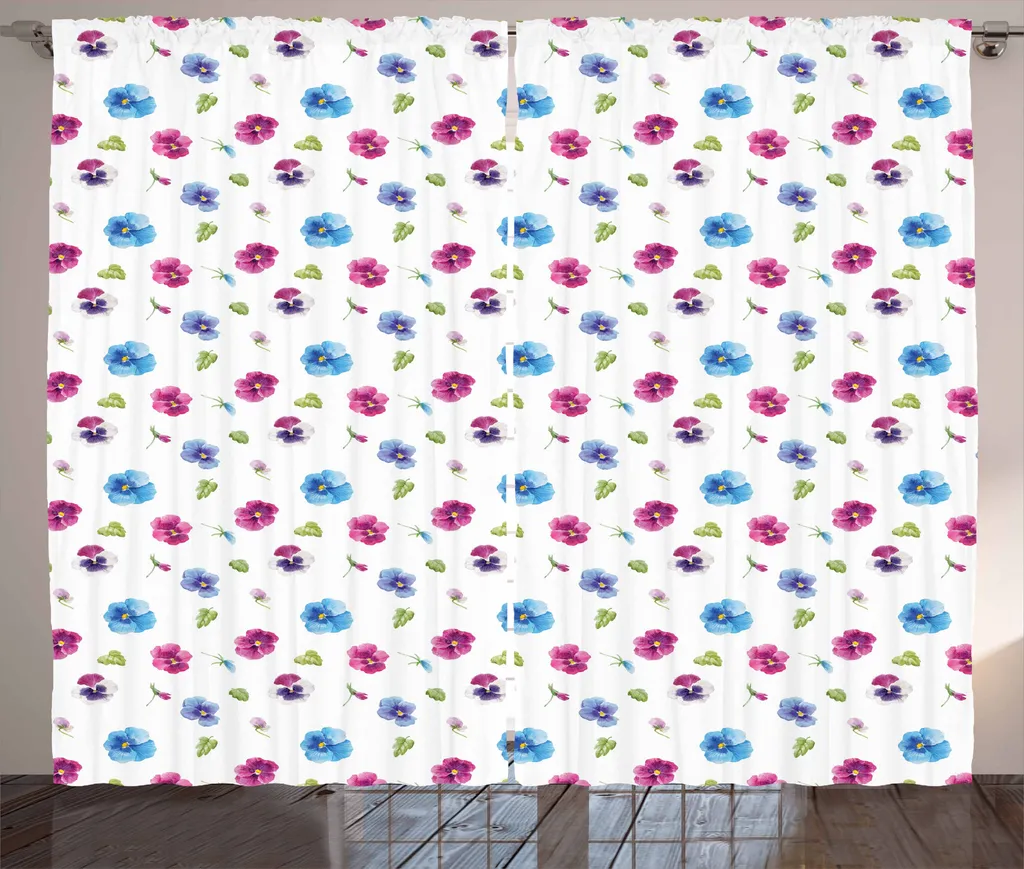 Tenda Floreale ABAKUHAUS 280x175 cm - Arredo Soggiorno Multicolore