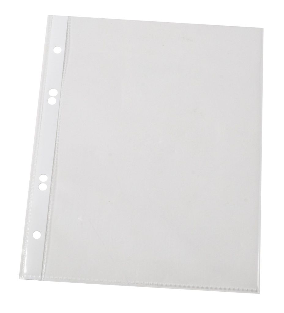 Q-CONNECT - Q-CONNECT geperforeerde showtas A5 4-gaatsperforatie glashelder 100 micron pak van 100 stuks