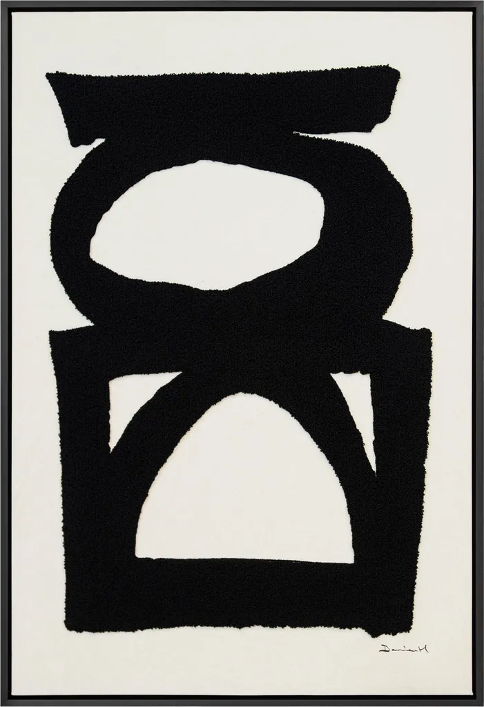 Décoration Murale Salon Dan Hobday Abstract II - Cadre Bois 95 x 65 cm