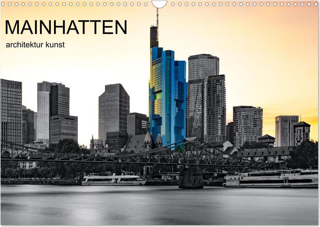 MAINHATTEN architektur kunst (Wandkalender 2027 DIN A3 quer), CALVENDO Monatskalender