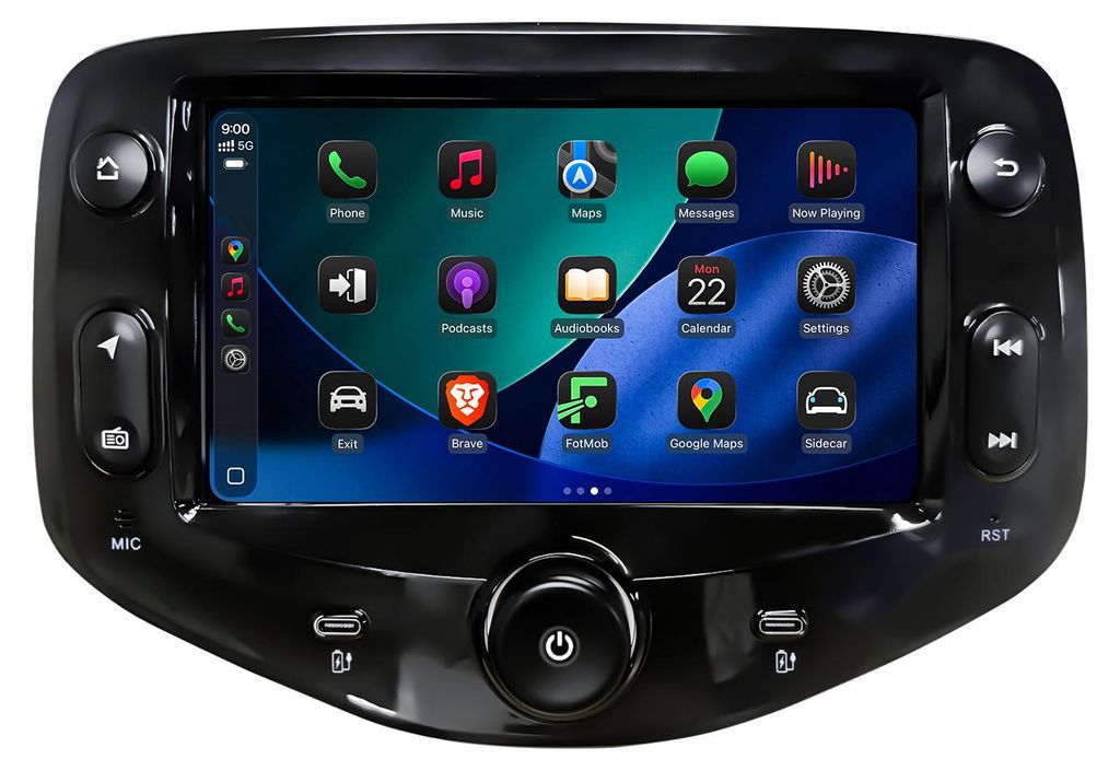 Radio samochodowe Android 7 cali 64 GB do Peugeot 108, Zdjęcie produktu 