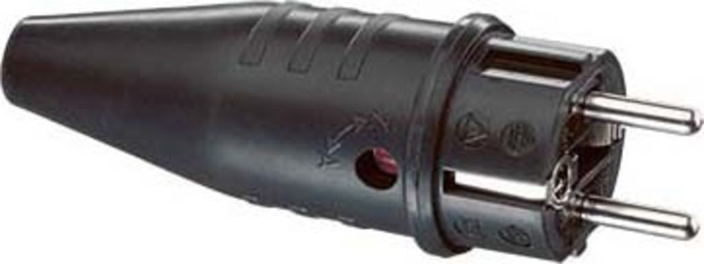ABL Rubber Schuko Connector Male 240 V - CEE 7/VII