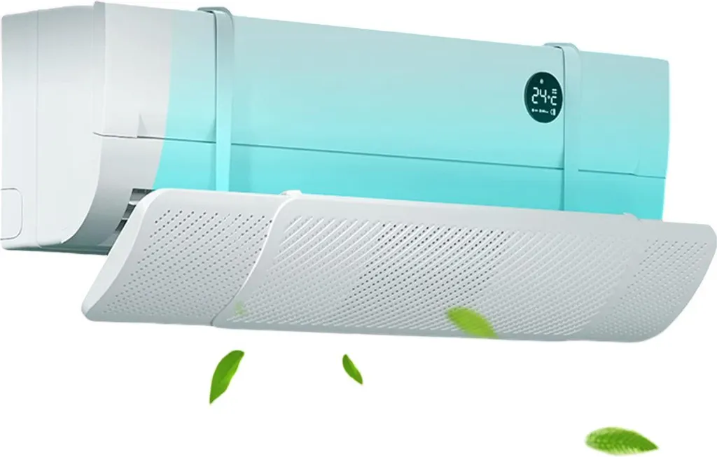 Copertura Deflettore Climatizzatore Bianco Regolabile 58-94,5 cm per Bambini