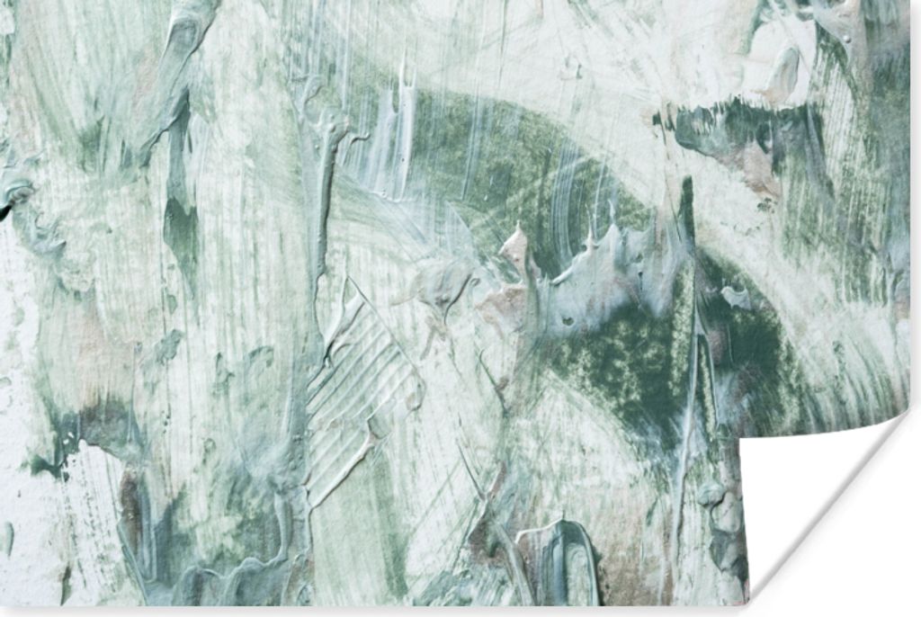 MuchoWow Poster Gartendekoration - Farbe - Abstrakt 90x60 cm - Schlafzimmer