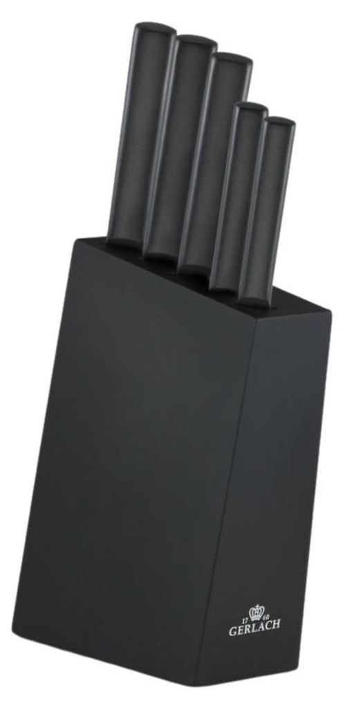 Gerlach Messerset im Block 5-tlg. Ambiente Schwarz Produktbild 