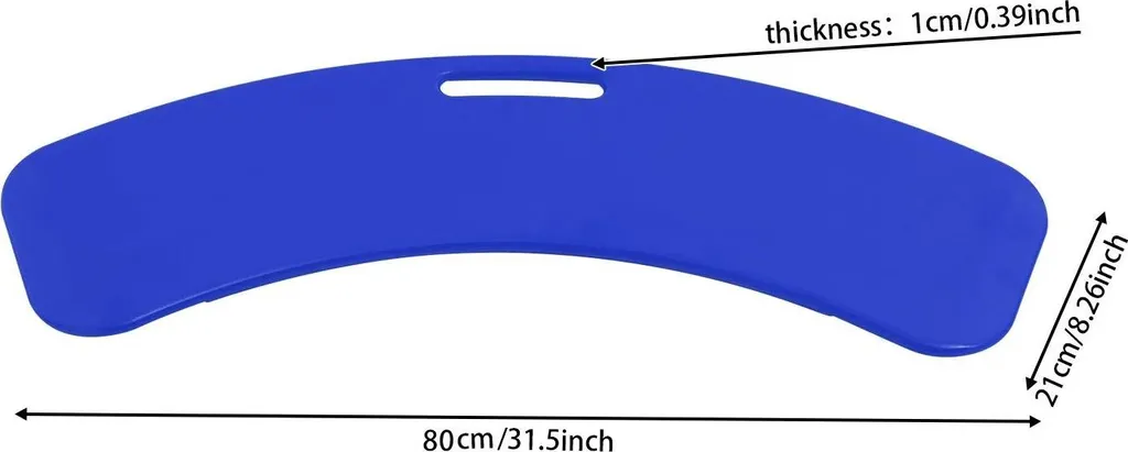 Soluzione Trasferimento Pazienti: Asse Blu 80x21 cm in ABS Rigido