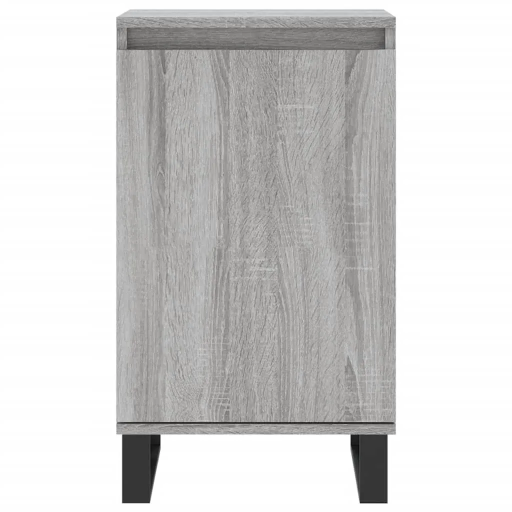 Credenza VidaXL Grigio Sonoma 40x35x70 Cm In Legno Multistrato - Mobile Da Soggiorno Con Antiribaltamento