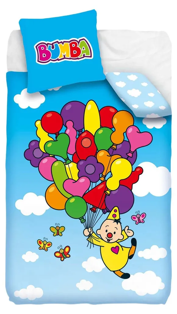 Linge de lit enfant Bumba Ballons 140x200 - Housse de couette coton