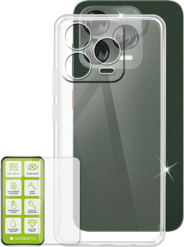 Für ZTE Blade V70 Vita Silikon TPU Schutz Handy Hülle Transparent + H9 Hart Glas