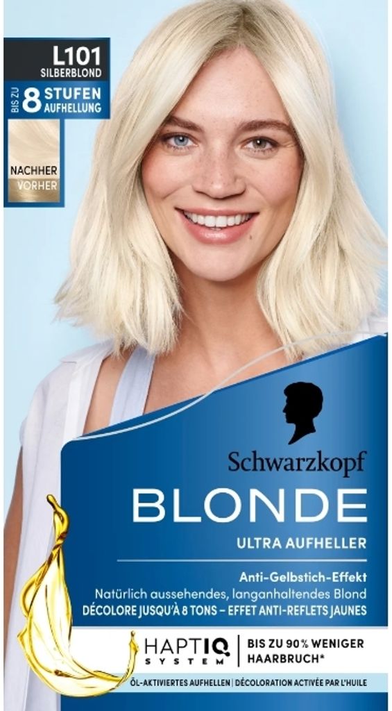 Schwarzkopf Blonde L101 Silbernes Blond Aufheller - 150ml