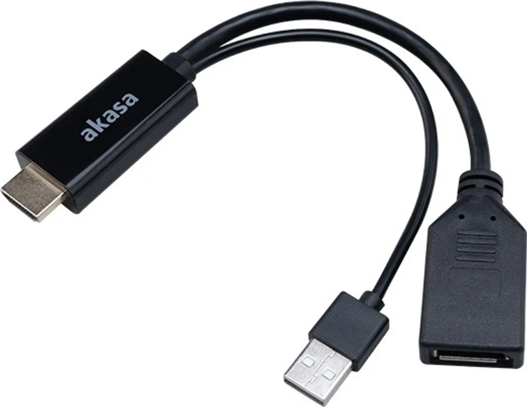Adaptateur HDMI vers DisplayPort Akasa pour Moniteur et PC de Bureau