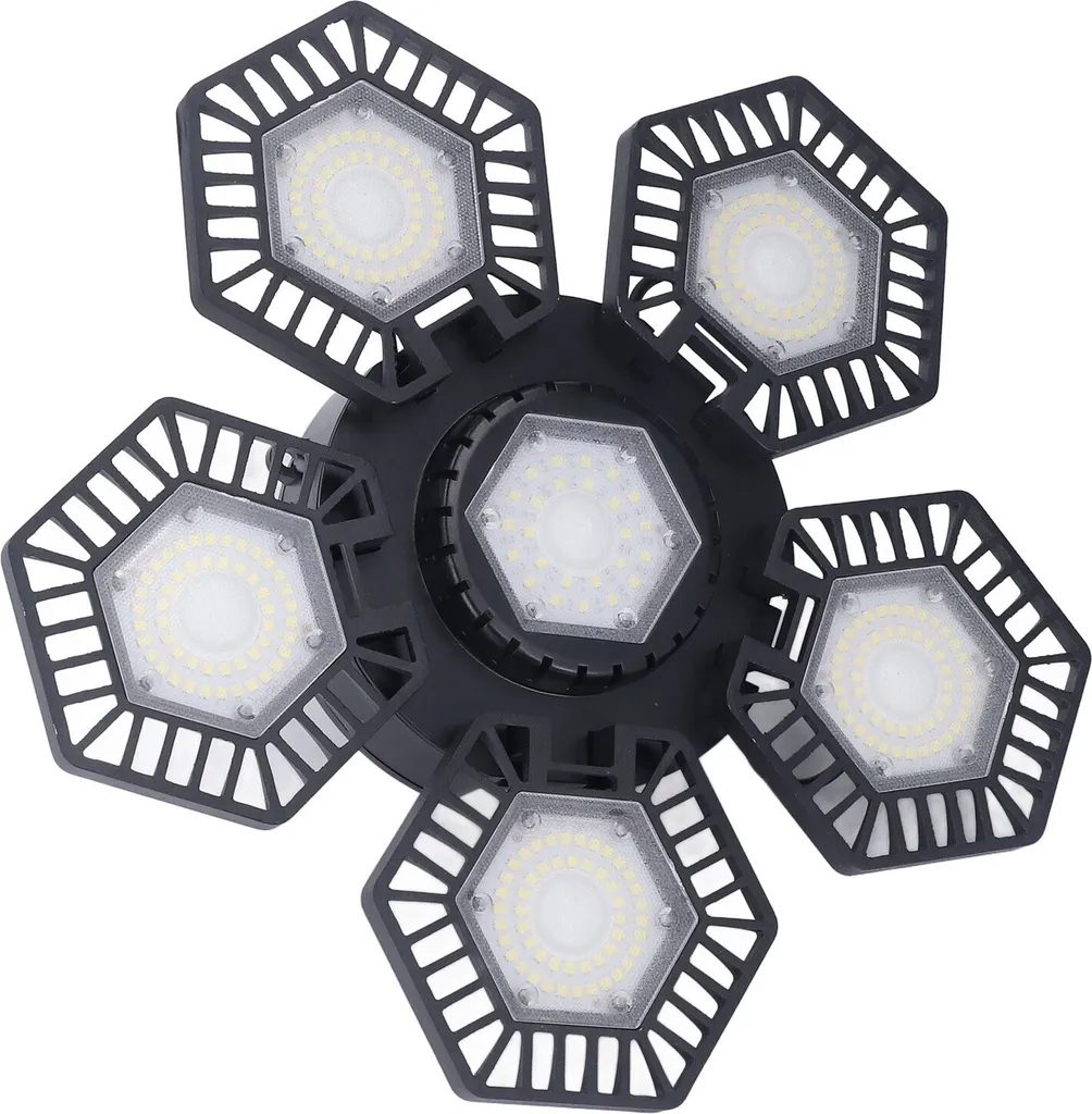 Plafonnier de travail LED déformable pour éclairer un grand atelier
