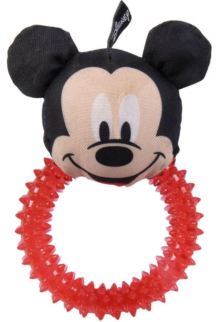 CERDÁ Mickey Mouse Beißring für Hunde offizielles Lizenzprodukt von Disney
