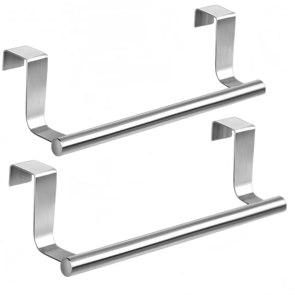 Porte-serviette de placard lot de 2 inox : fini les trous dans les murs