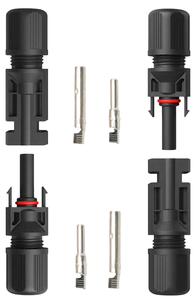 PV Solarstecker Stecker wasserdicht Solarkabel Buchse Verbinder 1-100 Paar 1500VMenge Solarstecker:2-Paar