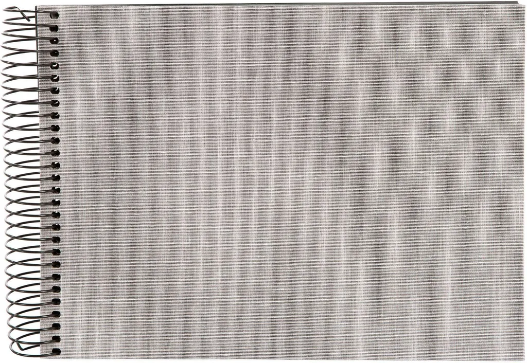 Goldbuch Summertime Album Foto Grigio 24x17cm | 40 Pagine Nere Lino
