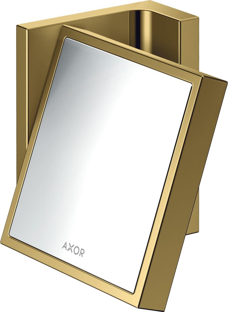 hansgrohe AXOR UNIVERSAL Rectangular Rasierspiegel, Vergrößerung 1,7-fach, neigbar, Rahmen Metall, 42649990