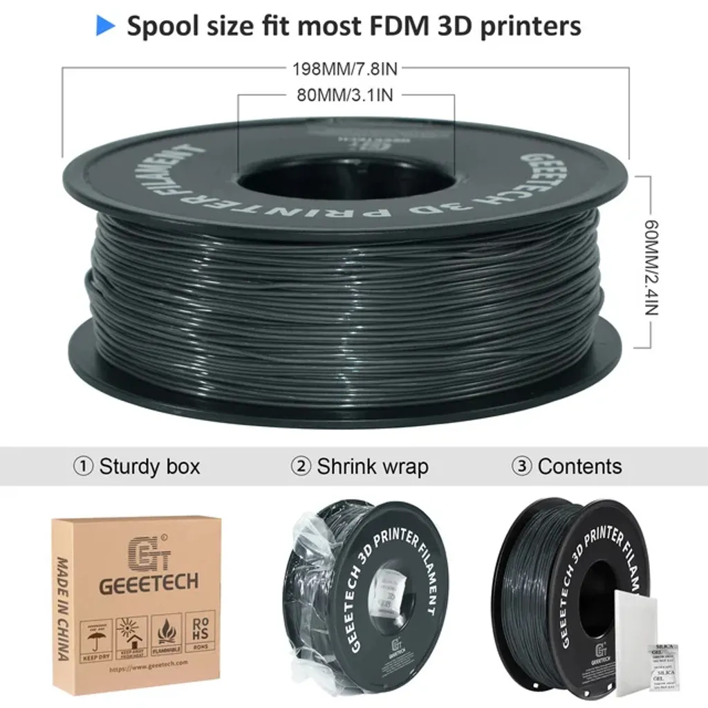 Filament 3D argenté flexible pour prototypes souples et pièces de design - 2