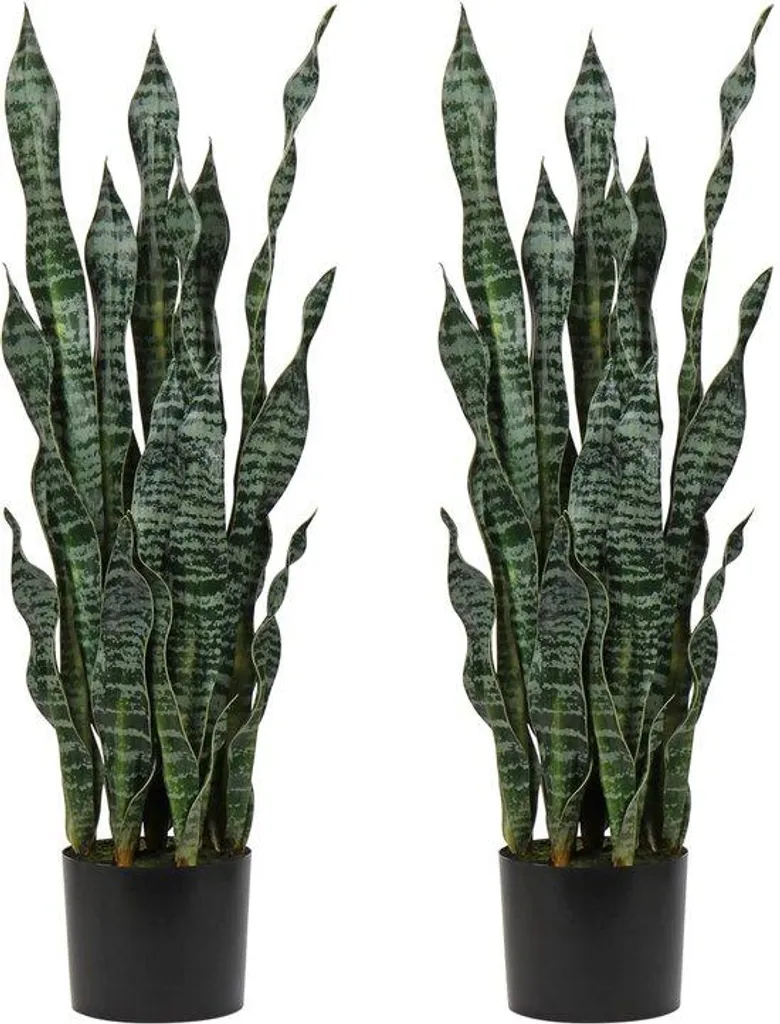Plante verte artificielle Sansevieria 94 cm pour décoration maison